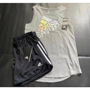NWT Adidas Athletic Set Girls Youth Size Large